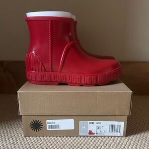 UGG Kids Bright Red Rain Boots